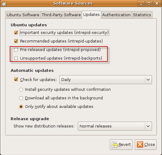 Ubuntu обновление репозиториев.